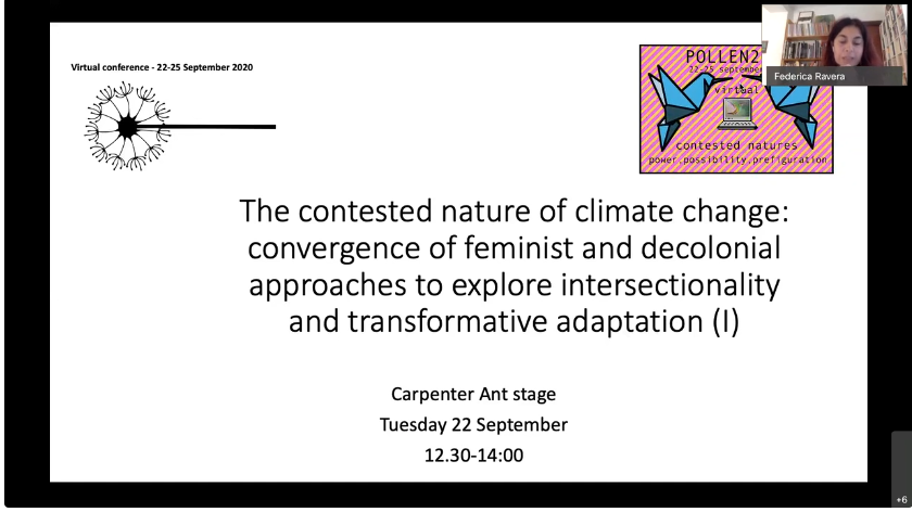 Organizamos dos paneles sobre aproximaciones feministas al cambio climático